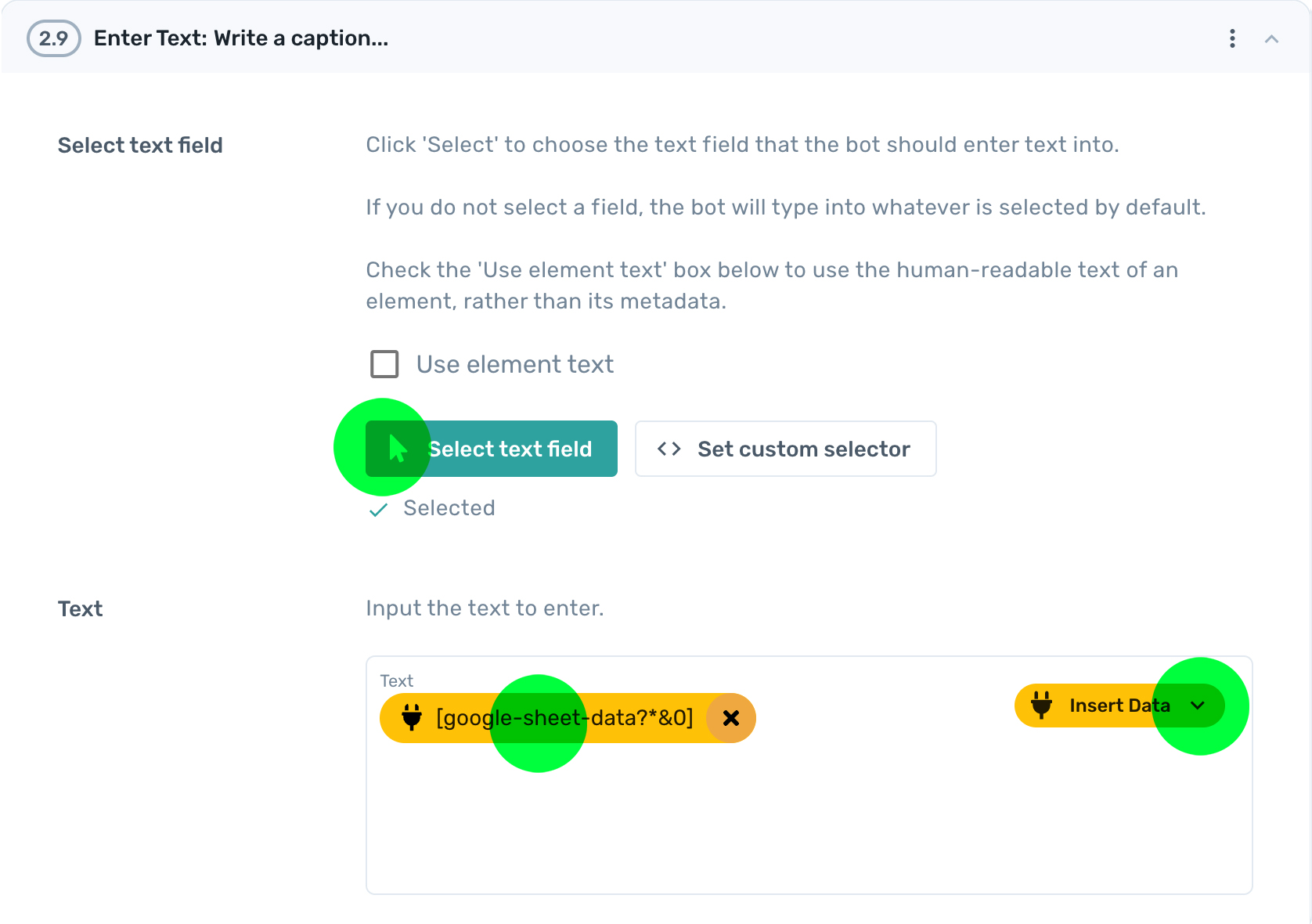 Automate image uploads to instagram posts using Axiom's file upload step