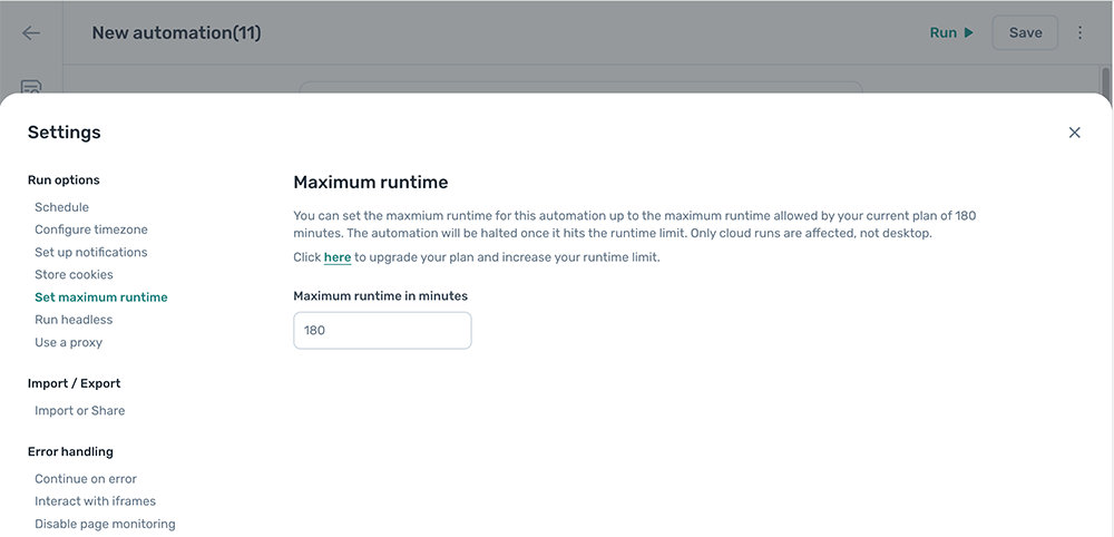 max runtime axiom.ai