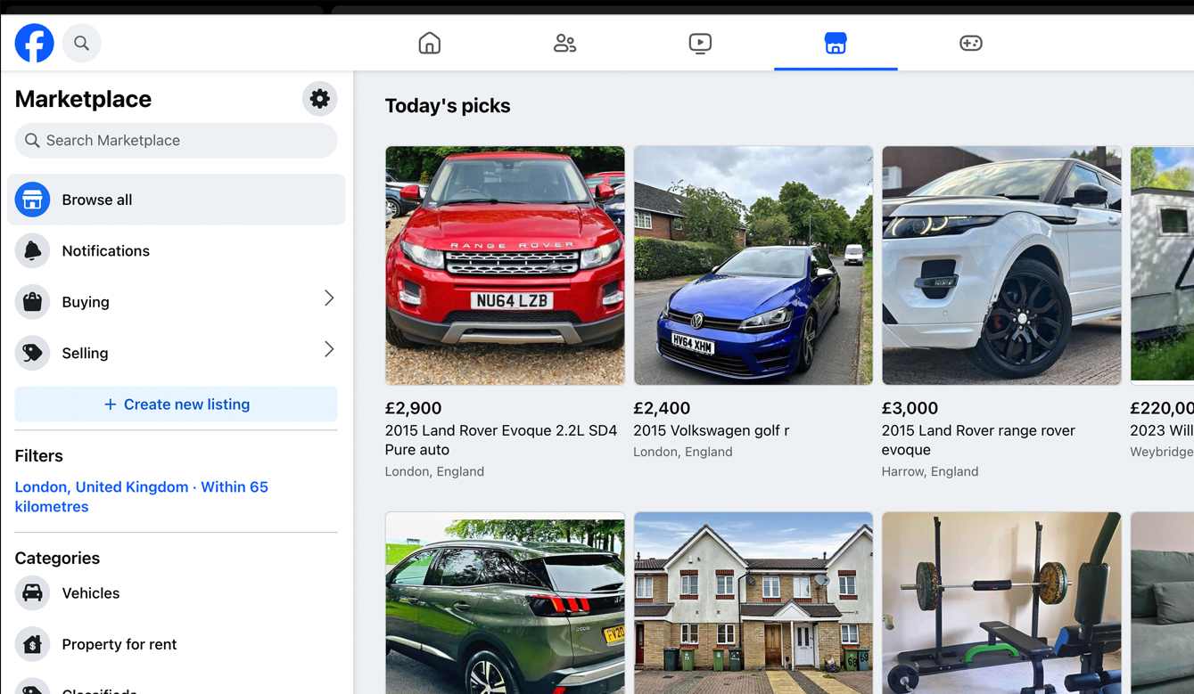 Scraping Facebook Marketplace with axiom.ai 