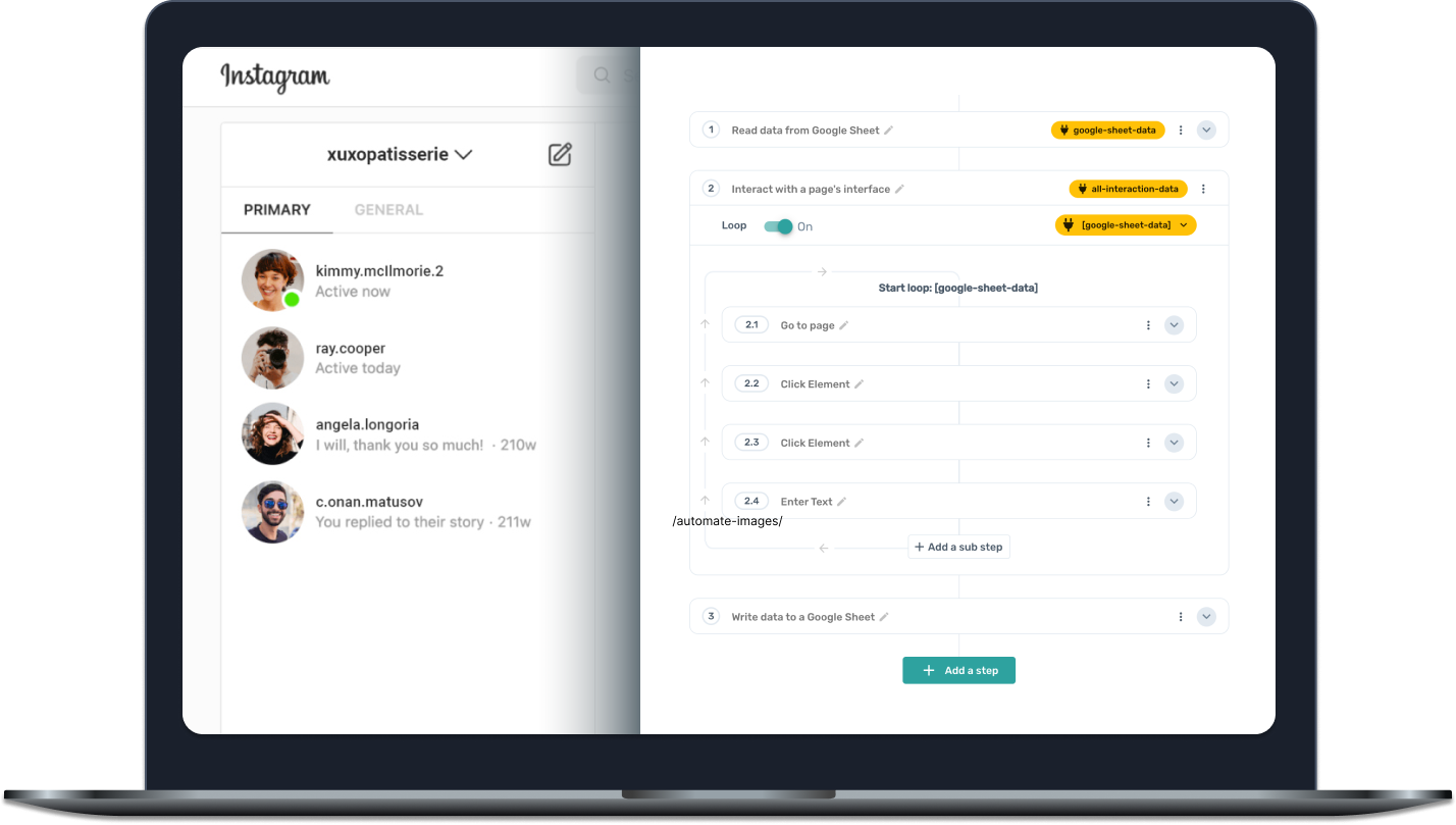 Axiom.ai automating typing on twitter